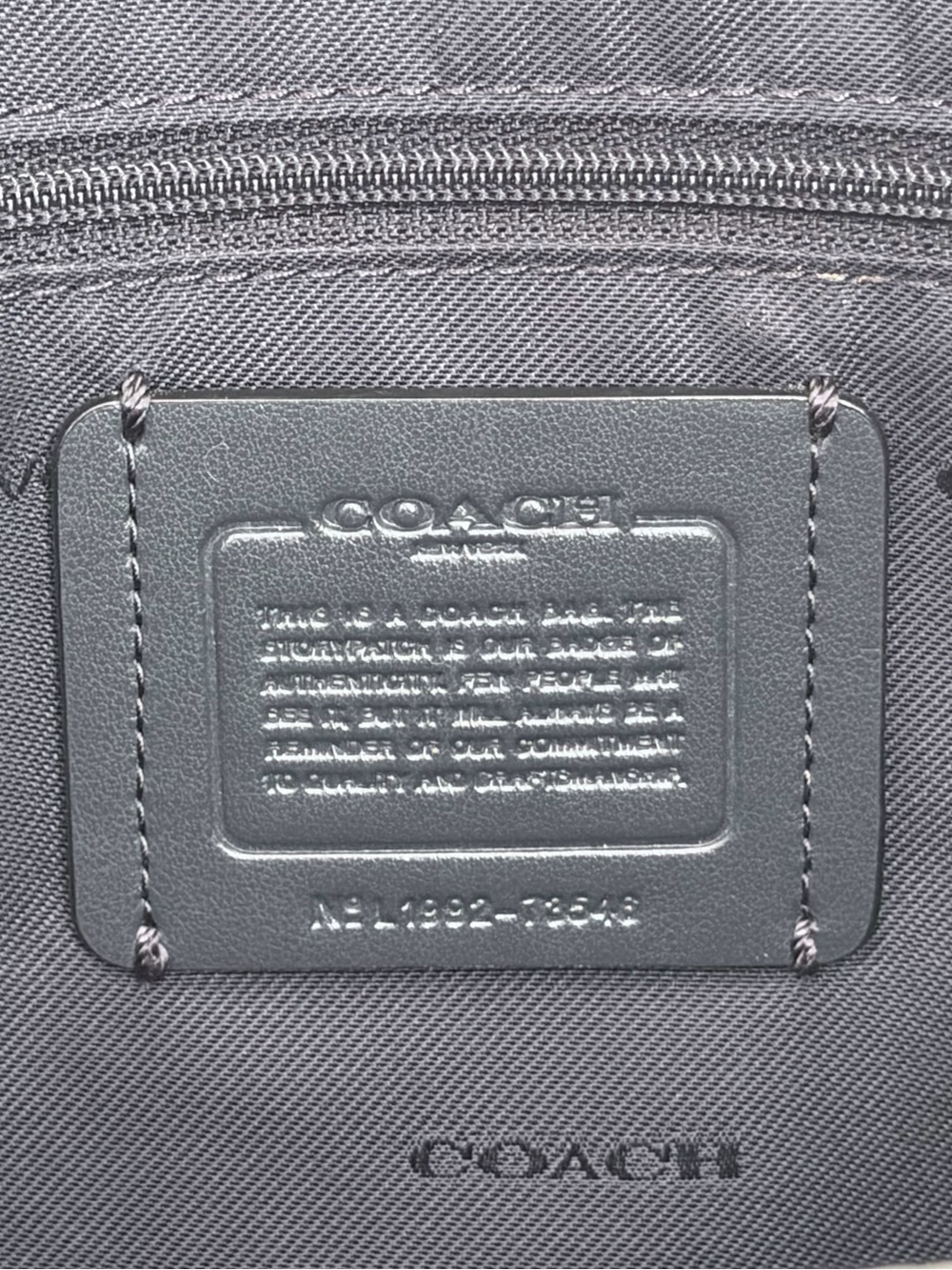 COACH Dalton 28 Midnight (Dark Greenish Blue) with Gunmetal Hardware - Picture 6 of 10